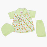 Newborn Girls Half Sleeves Suit - Green, Newborn Girls Sets & Suits, Chase Value, Chase Value