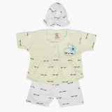 Newborn Girls Half Sleeves Suit - Lemon, Newborn Girls Sets & Suits, Chase Value, Chase Value