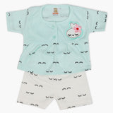 Newborn Girls Half Sleeves Suit - Cyan, Newborn Girls Sets & Suits, Chase Value, Chase Value
