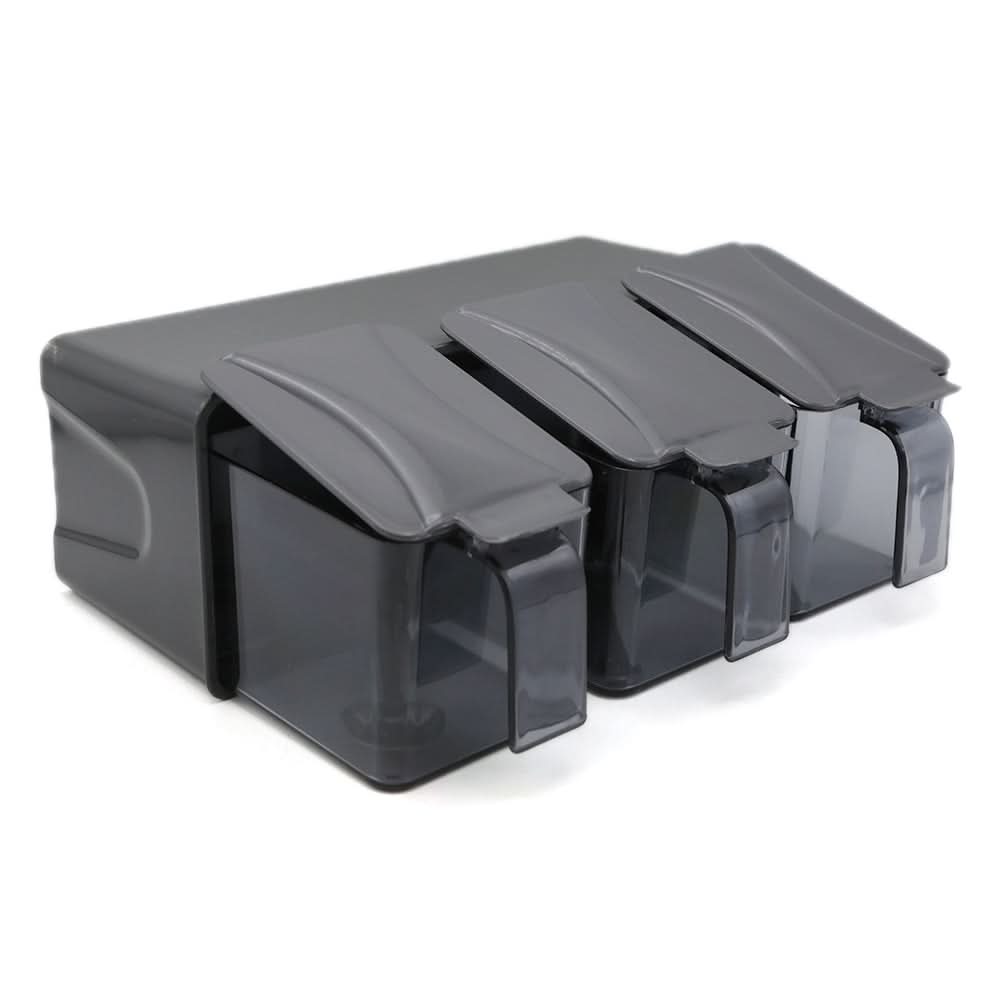 Spice Box 3 Pcs - Grey, Home & Lifestyle, Storage Boxes, Chase Value, Chase Value