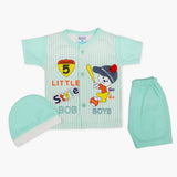 Newborn Boys Half Sleeves Suit - Cyan, Newborn Boys Sets & Suits, Chase Value, Chase Value