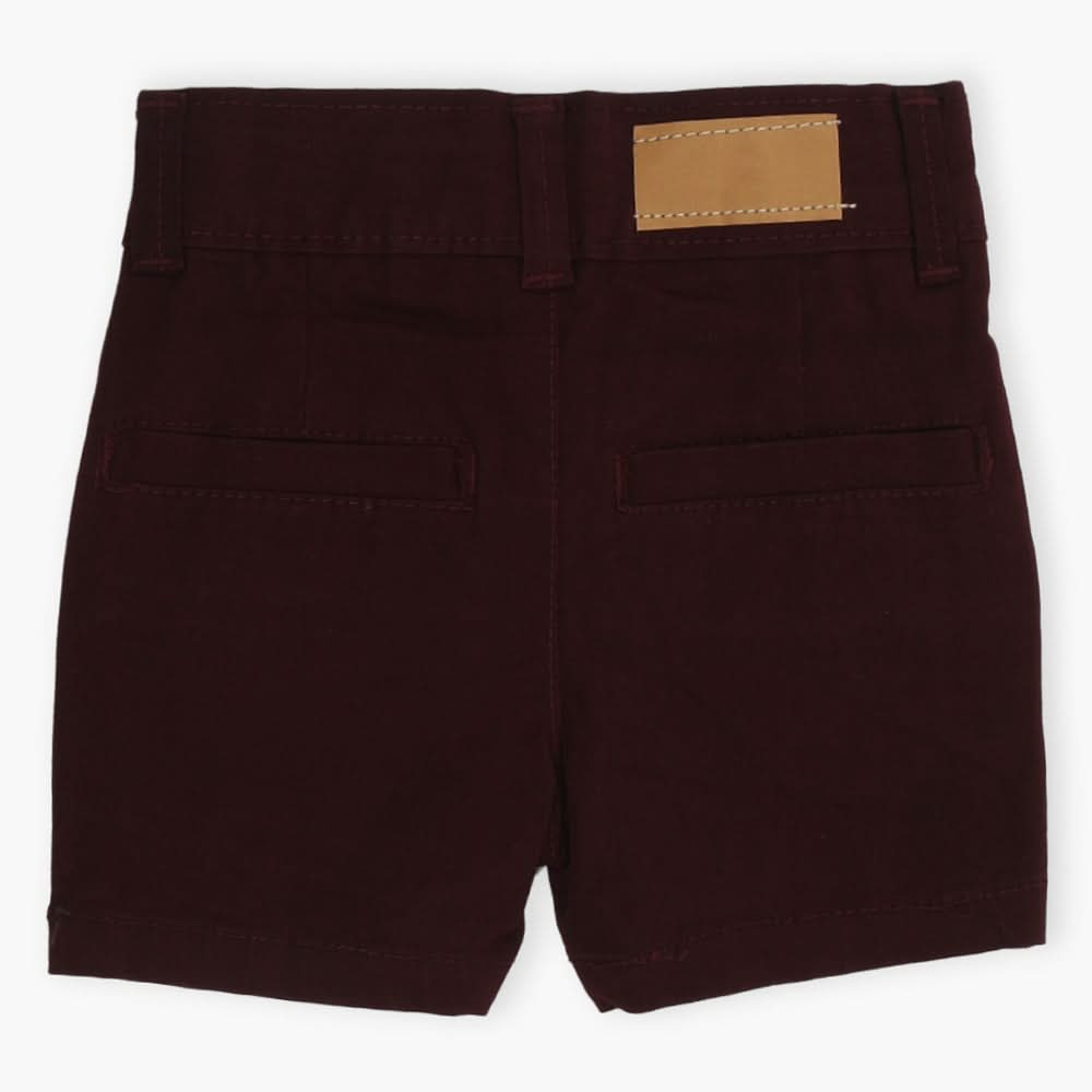 Boys Cotton Short - Maroon, Boys Pants, Chase Value, Chase Value