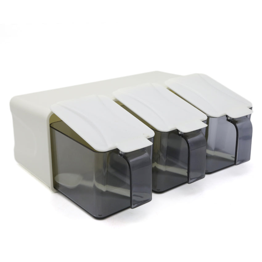 Spice Box 3 Pcs - Off White, Home & Lifestyle, Storage Boxes, Chase Value, Chase Value