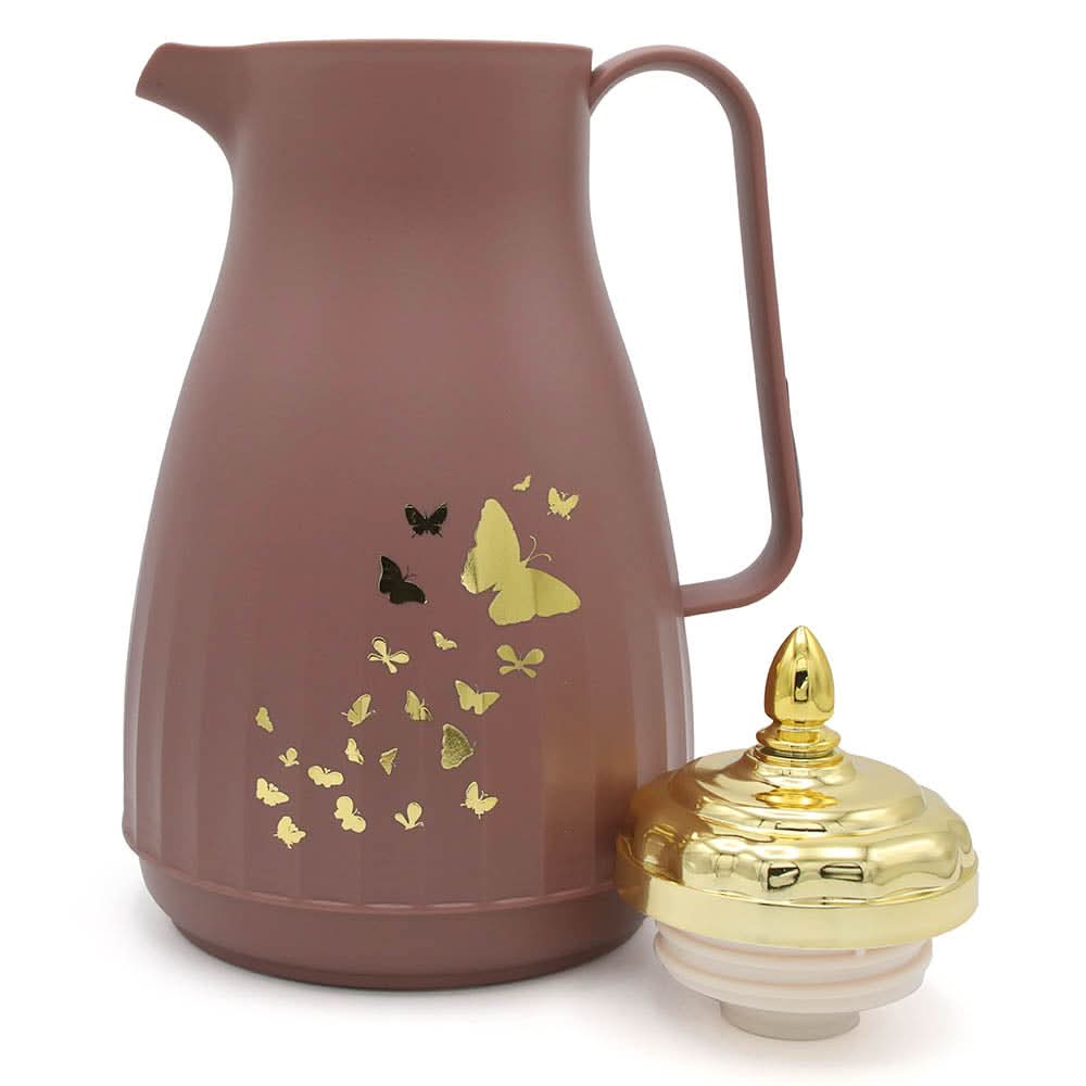 Flask 1Ltr - Brown, Thermos & Mug, Chase Value, Chase Value
