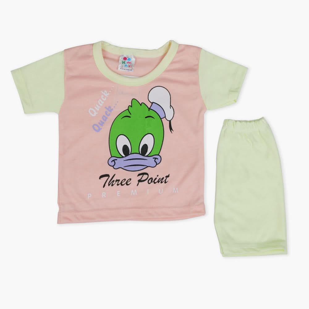 Newborn Boys Half Sleeves Suit - Peach, Newborn Boys Sets & Suits, Chase Value, Chase Value
