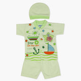 Newborn Boys Half Sleeves Suit - Peach, Newborn Boys Sets & Suits, Chase Value, Chase Value