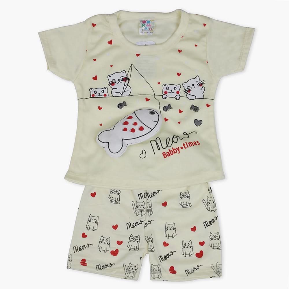 Newborn Girls Half Sleeves Suit - Light Green, Newborn Girls Sets & Suits, Chase Value, Chase Value