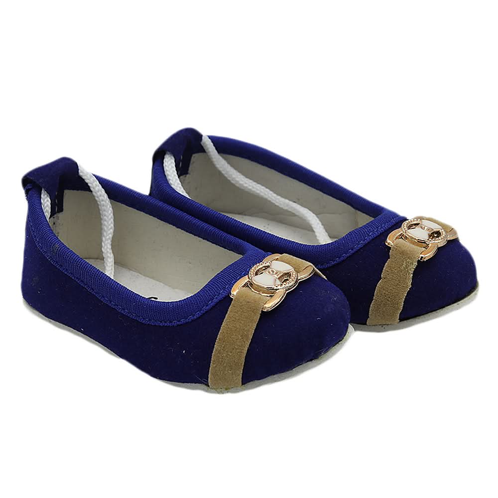 Newborn Girls Net Pumps - Royal Blue, Kids, NB Shoes And Socks, Chase Value, Chase Value