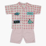 Newborn Boys Half Sleeves Suit - Pink, Newborn Boys Sets & Suits, Chase Value, Chase Value