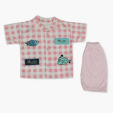 Newborn Boys Half Sleeves Suit - Pink, Newborn Boys Sets & Suits, Chase Value, Chase Value