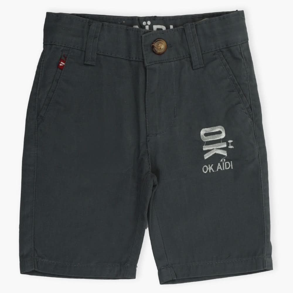 Boys Cotton Short - Dark Grey, Boys Pants, Chase Value, Chase Value