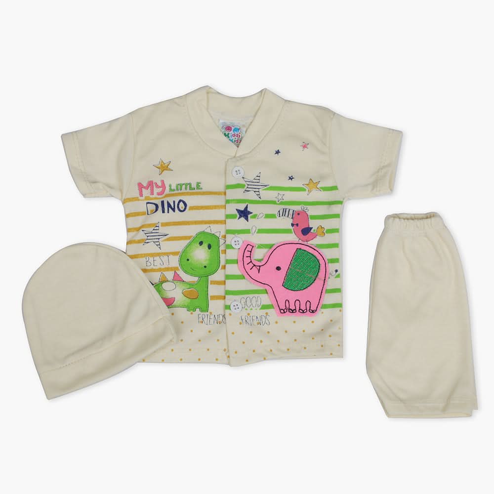 Newborn Girls Half Sleeves Suit - Fawn, Newborn Girls Sets & Suits, Chase Value, Chase Value