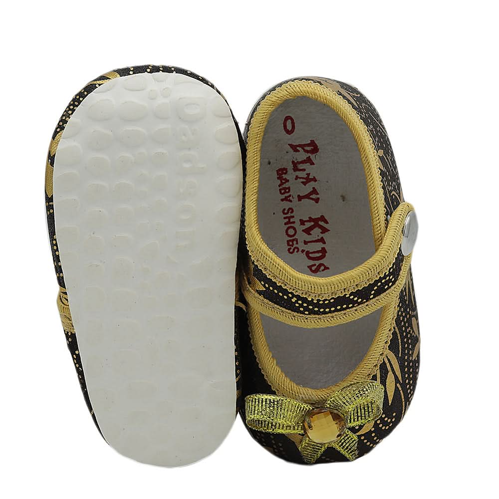Newborn Girls Net Pumps - Coffee, Kids, NB Shoes And Socks, Chase Value, Chase Value
