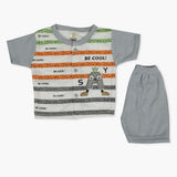 Newborn Boys Half Sleeves Suit - Grey, Newborn Boys Sets & Suits, Chase Value, Chase Value