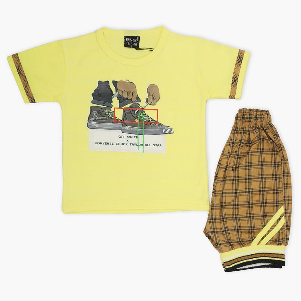 Boys Short Suit - Yellow, Boys Sets & Suits, Chase Value, Chase Value