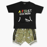 Boys Half Sleeves Suit - Black, Boys Sets & Suits, Chase Value, Chase Value