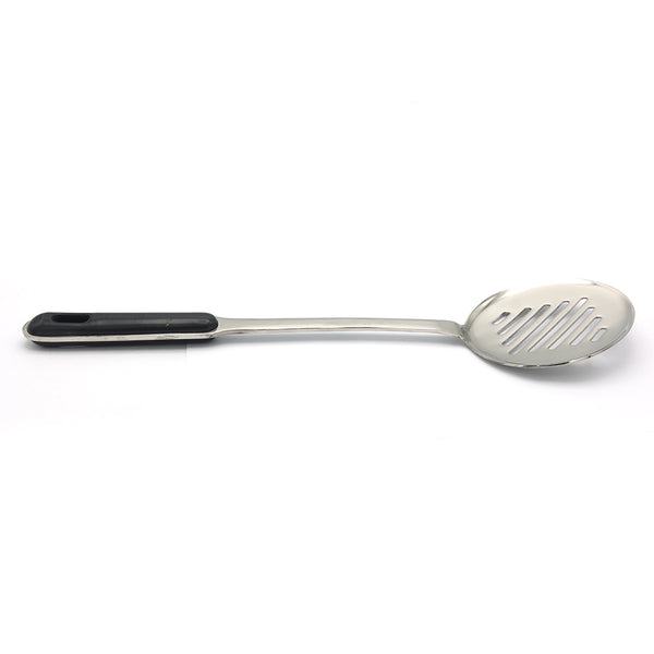 Cooking Spoon Black Handle - Silver, Home & Lifestyle, Serving And Dining, Chase Value, Chase Value