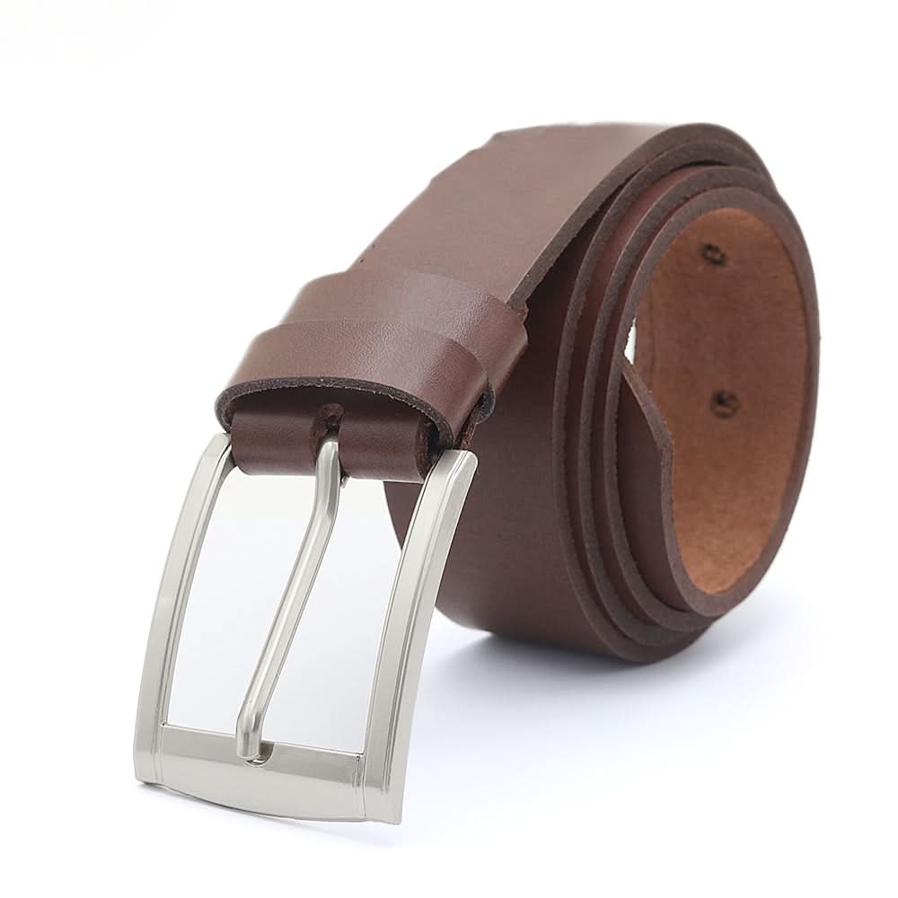 Men's Leather Belt LM Brown - Brown, Men, Belt, Chase Value, Chase Value
