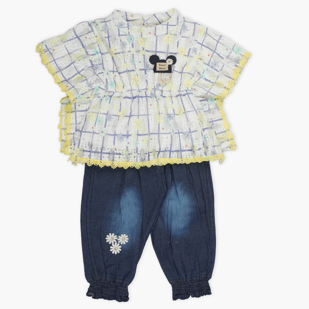 Girls Pant Suit - Yellow, Girls Suits, Chase Value, Chase Value