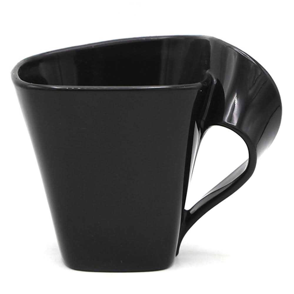 Square Wave Cafe Mug - Black, Home & Lifestyle, Thermos & Mug, Chase Value, Chase Value