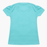 Girls Half Sleeves T-Shirt - Light Blue, Girls T-Shirts, Chase Value, Chase Value