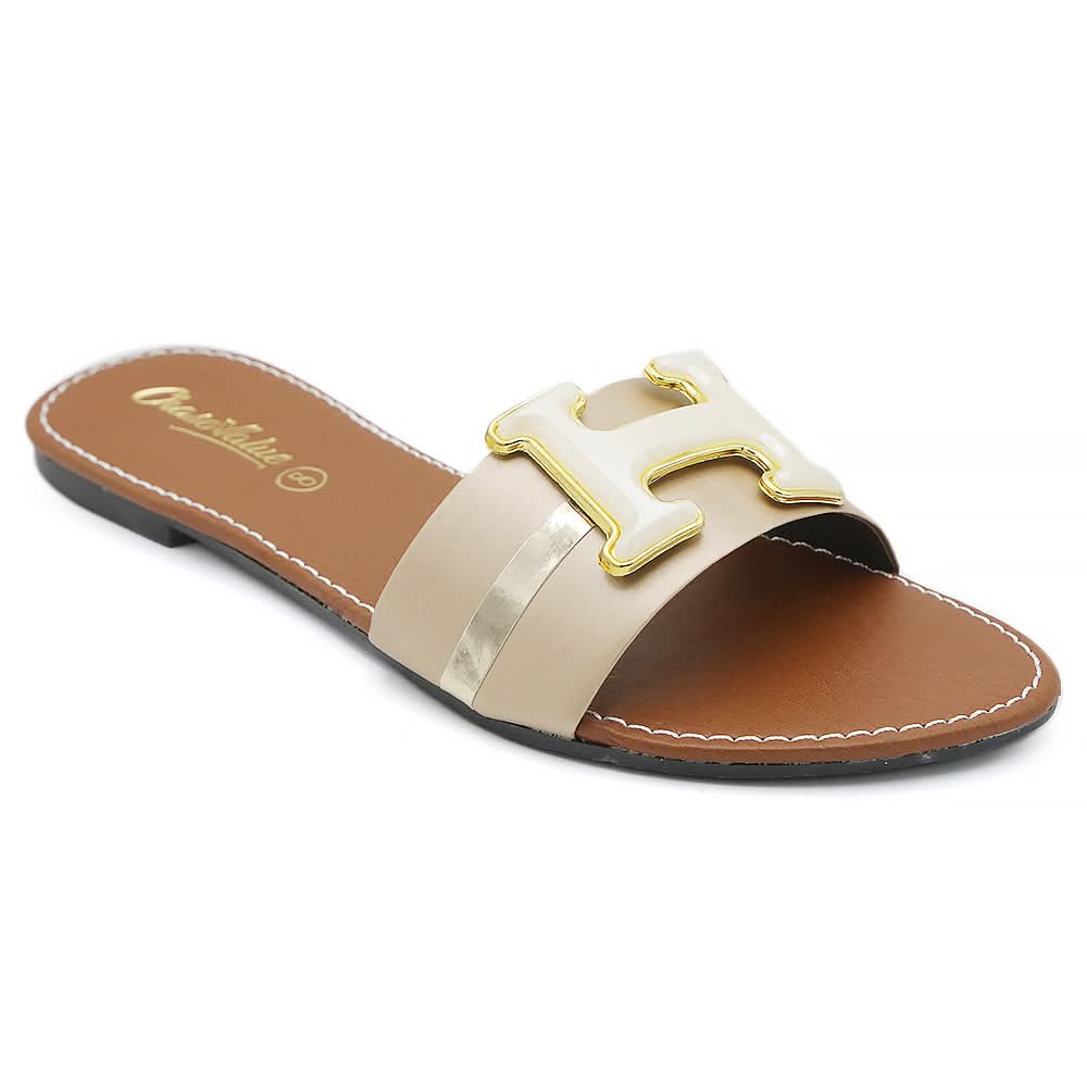 Women's Slipper - Golden, Women, Slippers, Chase Value, Chase Value