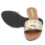 Women's Slipper - Golden, Women, Slippers, Chase Value, Chase Value