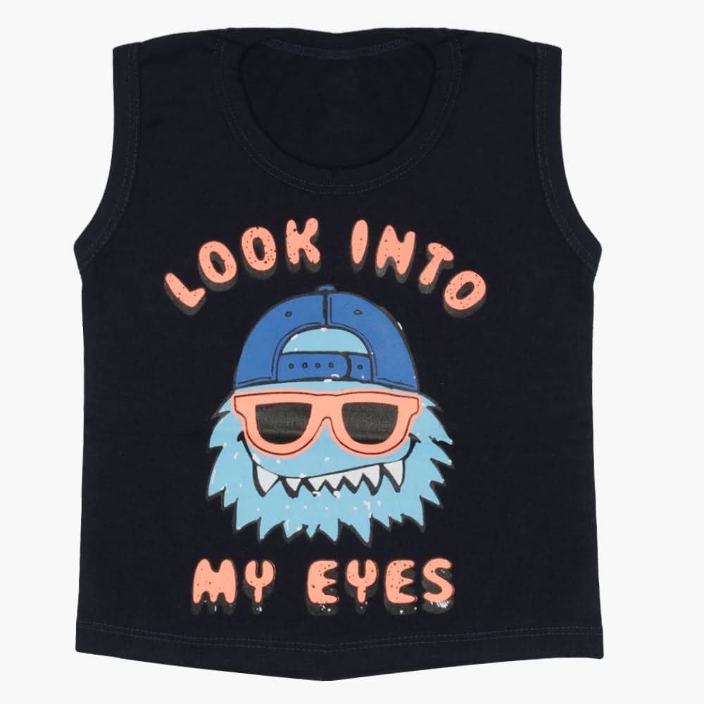 Boys Sando T-Shirt - Navy Blue, Boys T-Shirts, Chase Value, Chase Value