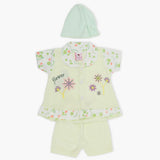 Newborn Girls Half Sleeves Suit - Light Green, Newborn Girls Sets & Suits, Chase Value, Chase Value