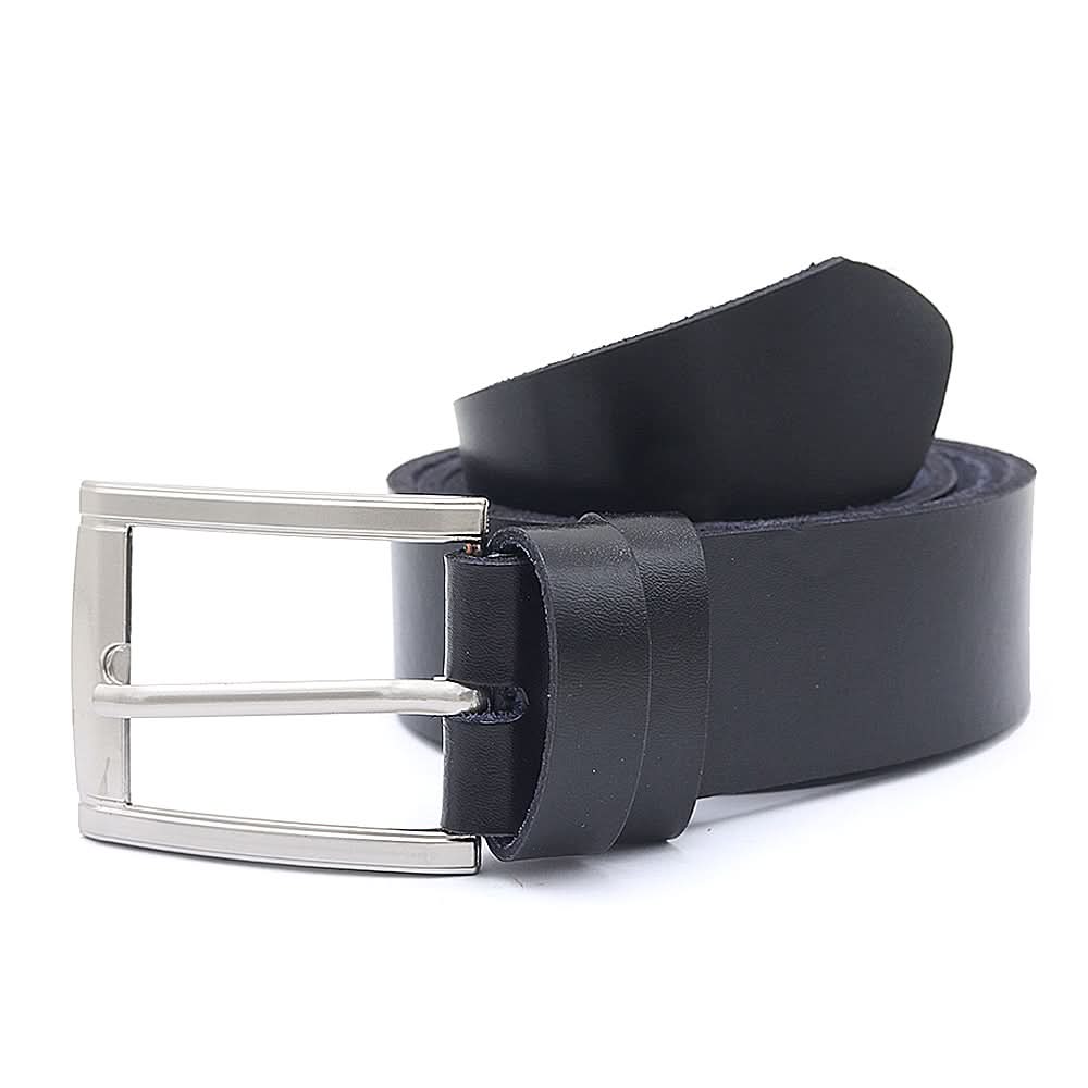 Men's Leather Belt LM Black - Black, Men, Belt, Chase Value, Chase Value