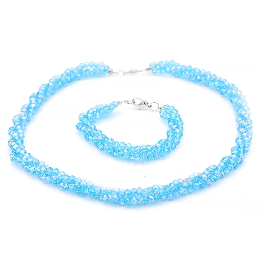 Girls Crystal Mala - Blue, Kids, Necklace And Chains, Chase Value, Chase Value