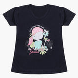 Girls Half Sleeves T-Shirt - Navy Blue, Girls T-Shirts, Chase Value, Chase Value