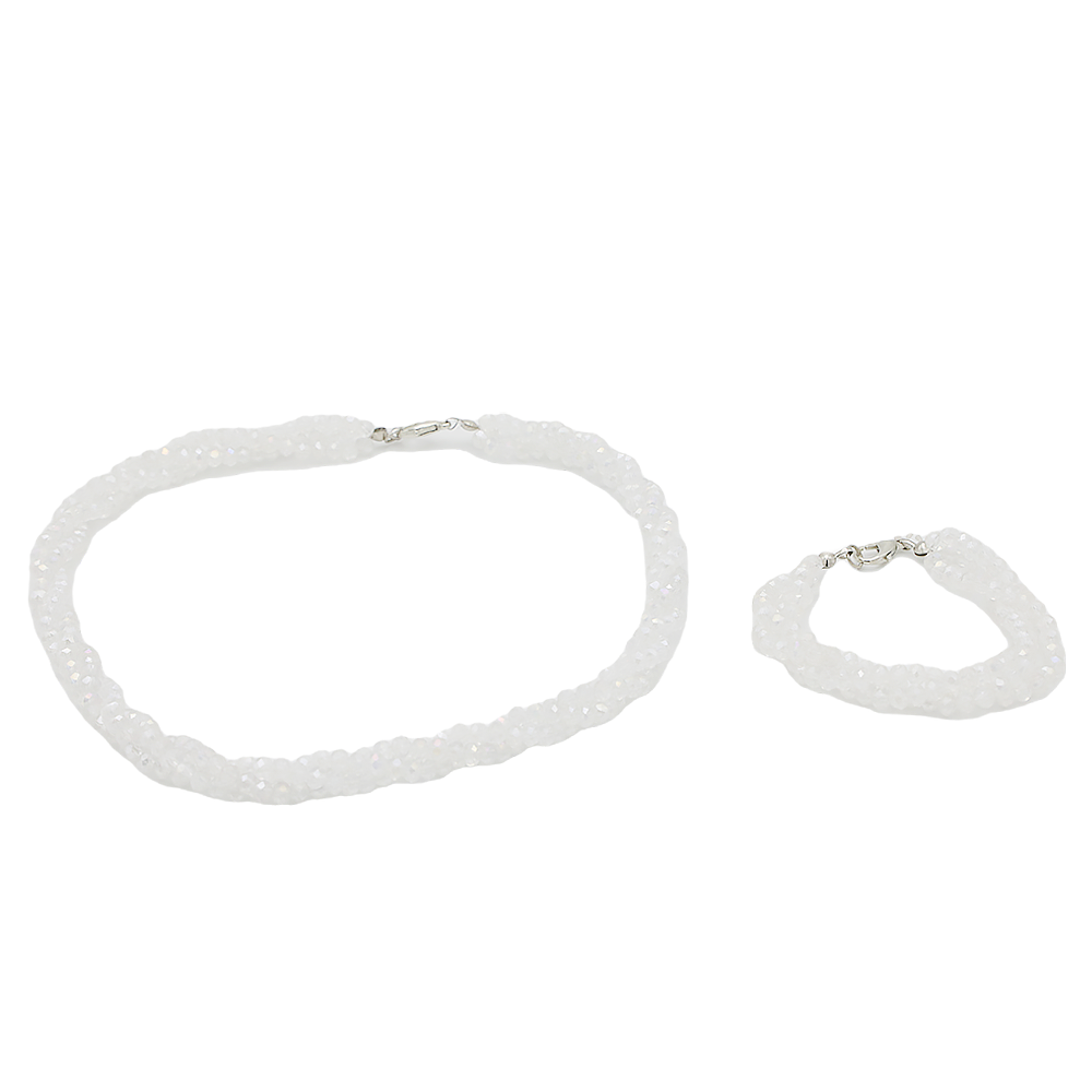Girls Crystal Mala - White, Kids, Necklace And Chains, Chase Value, Chase Value
