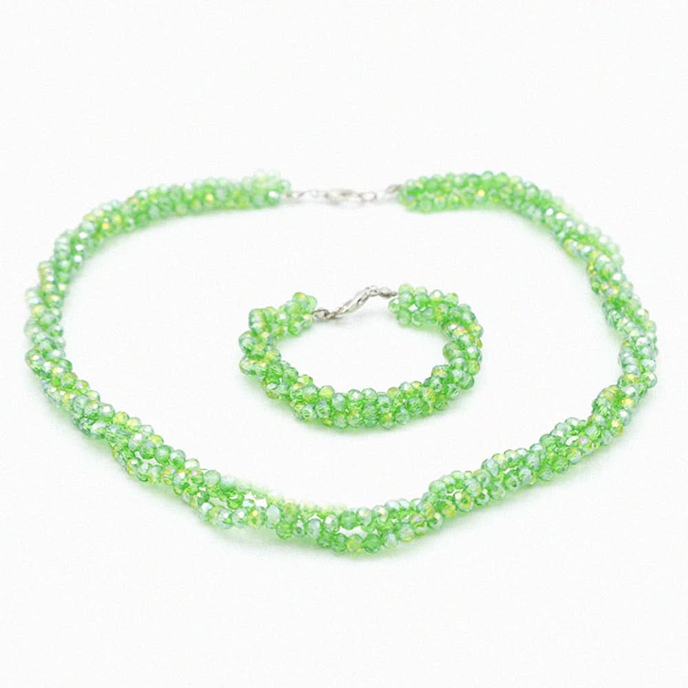 Girls Crystal Mala - Green, Kids, Necklace And Chains, Chase Value, Chase Value