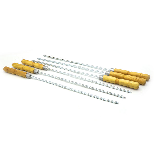BBQ Heavy Skewers 6Pcs, Home & Lifestyle, Bbq And Grilling, Chase Value, Chase Value