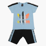 Boys Half Sleeves Suit - Light Blue, Boys Sets & Suits, Chase Value, Chase Value