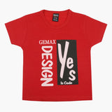 Boys Half Sleeves T-Shirt - Red, Boys T-Shirts, Chase Value, Chase Value