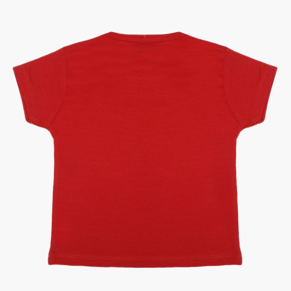Boys Half Sleeves T-Shirt - Red, Boys T-Shirts, Chase Value, Chase Value
