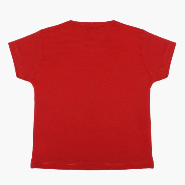 Boys Half Sleeves T-Shirt - Red, Boys T-Shirts, Chase Value, Chase Value