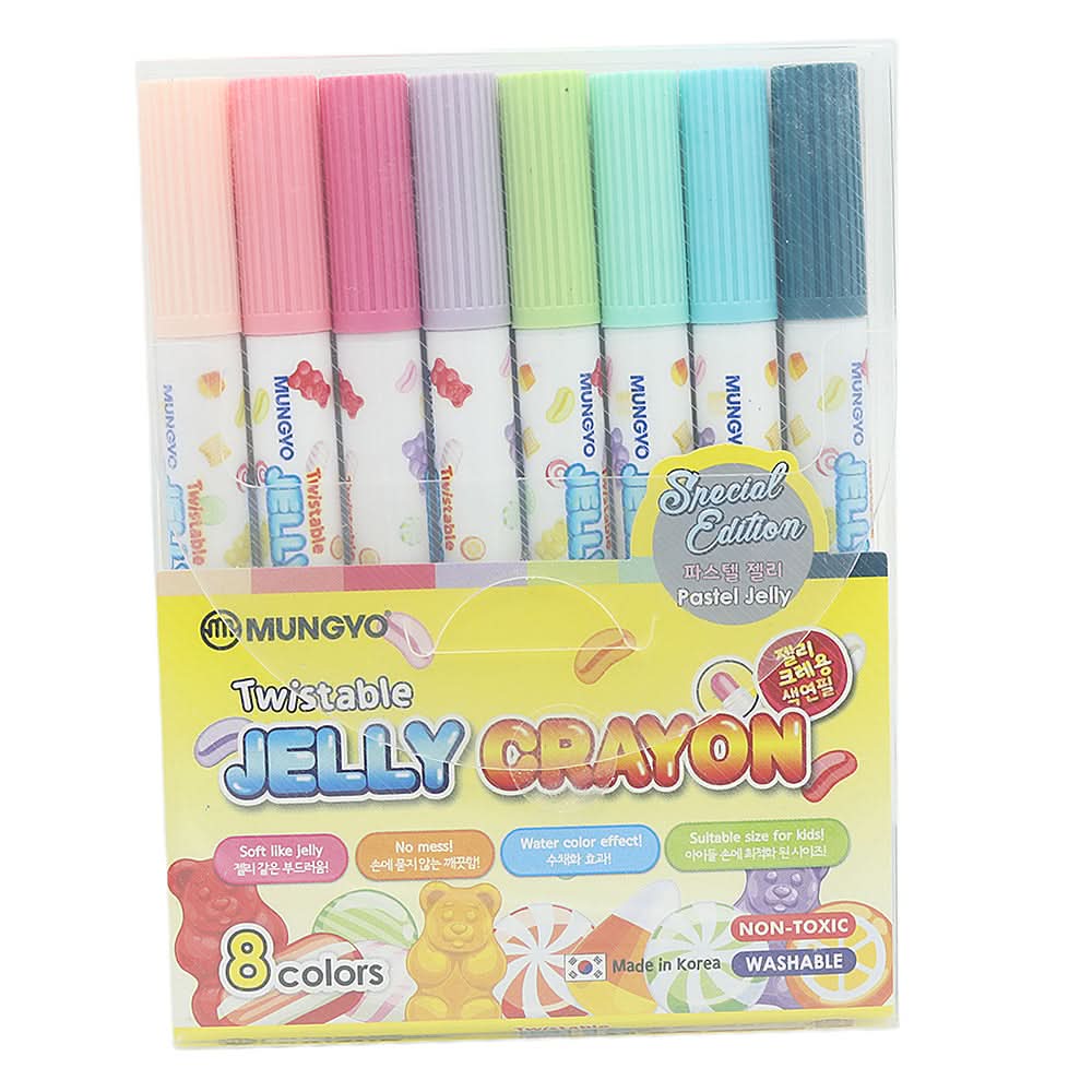 Jelly Crayon 8 Mjc-8 - Multi, Kids, Pencil Boxes And Stationery Sets, Chase Value, Chase Value