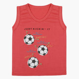 Boys Sando T-Shirt - Peach, Boys T-Shirts, Chase Value, Chase Value