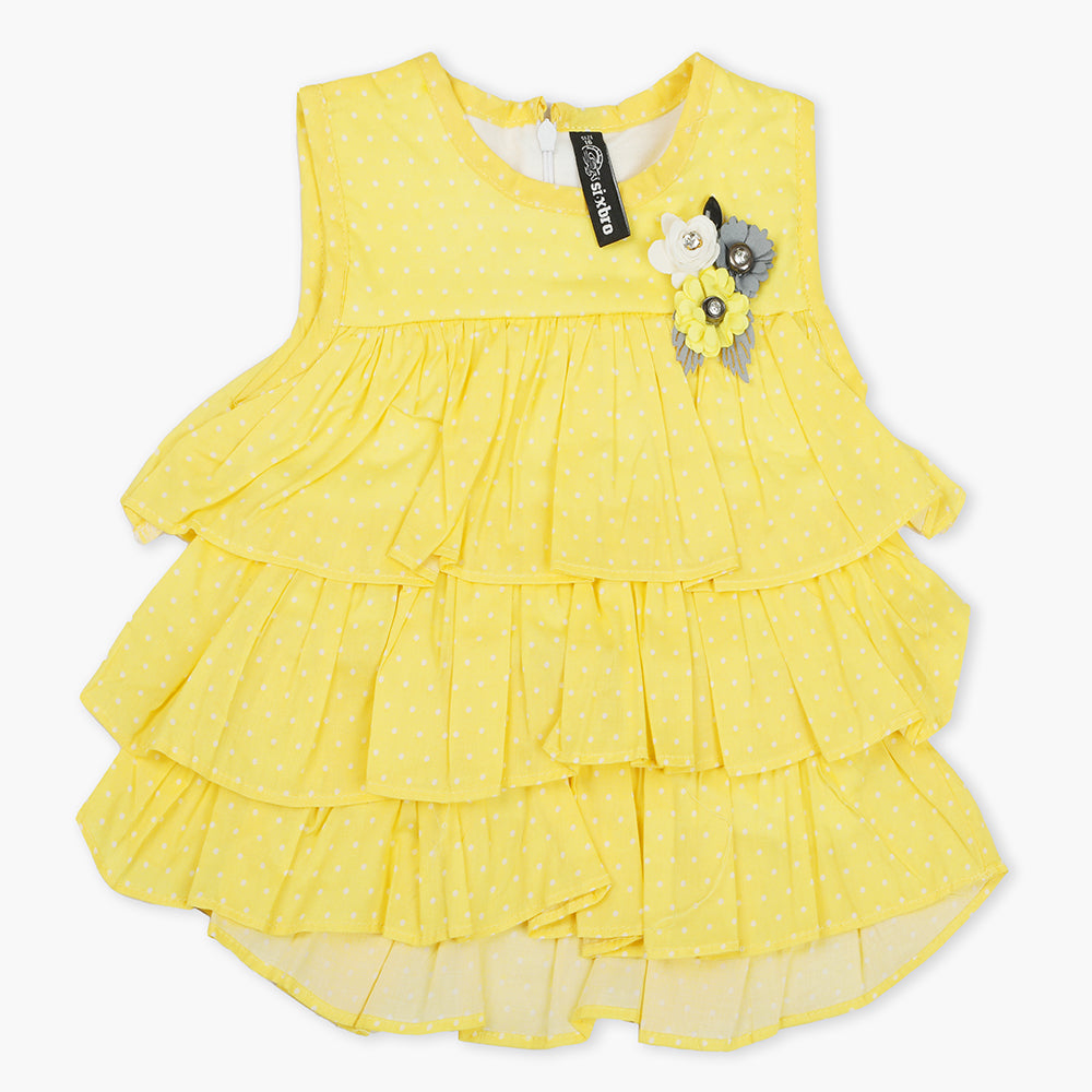 Girls Suit - Yellow, Girls Shalwar Kameez, Chase Value, Chase Value