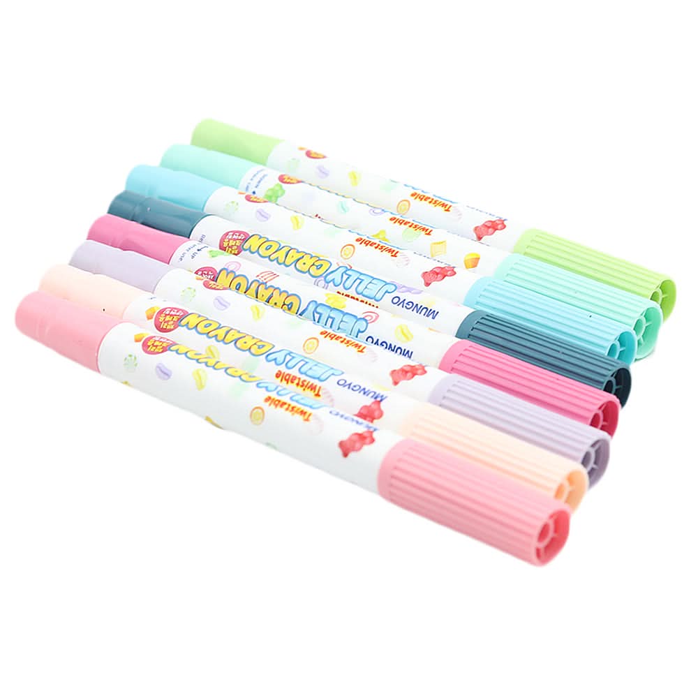 Jelly Crayon 8 Mjc-8 - Multi, Kids, Pencil Boxes And Stationery Sets, Chase Value, Chase Value