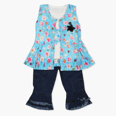 Girls Pant Suit - Blue, Girls Suits, Chase Value, Chase Value