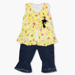 Girls Pant Suit - Yellow, Girls Suits, Chase Value, Chase Value