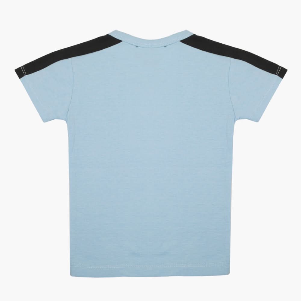 Boys Half Sleeves T-Shirt - Light Blue, Boys T-Shirts, Chase Value, Chase Value