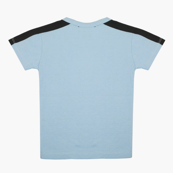 Boys Half Sleeves T-Shirt - Light Blue, Boys T-Shirts, Chase Value, Chase Value