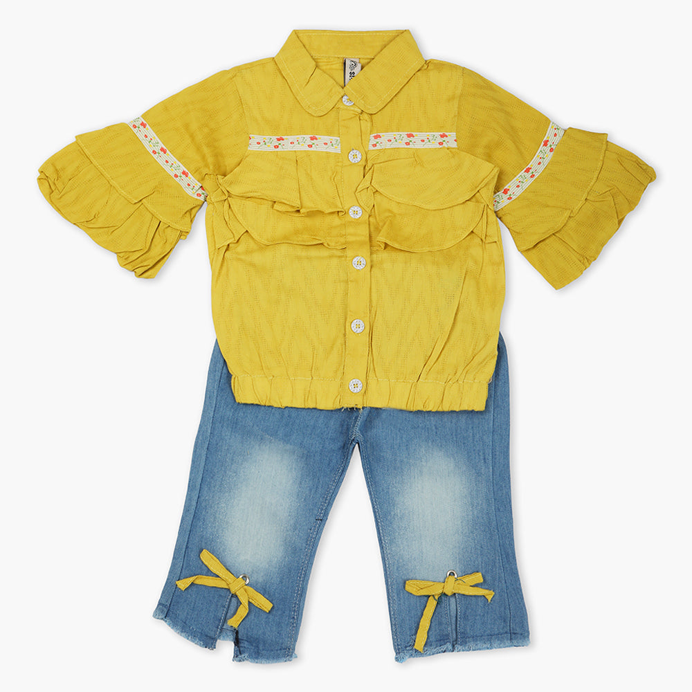 Girls Pant Suit - Light Green, Girls Suits, Chase Value, Chase Value