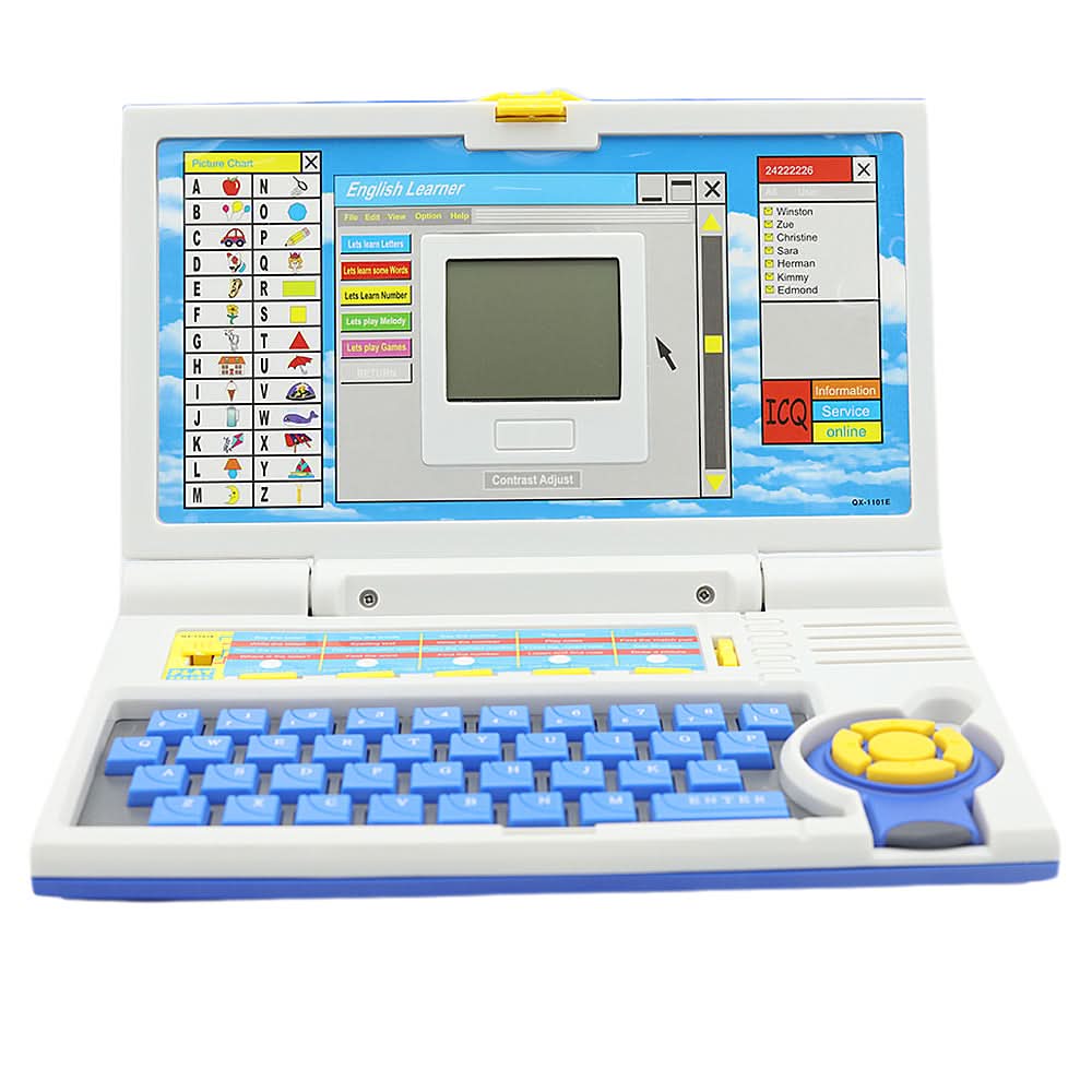 Blue Laptop Qx1101e - Blue, Kids, Educational Toys, Chase Value, Chase Value