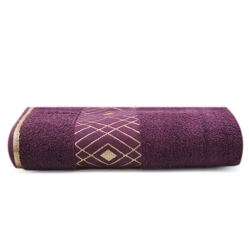 Bath Towel Greek Border - Purple, Home & Lifestyle, Bath Towels, Chase Value, Chase Value